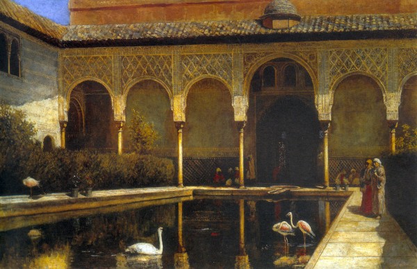 A Court in the Alhambra by Edwin Lord Weeks